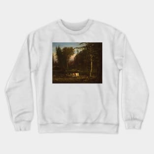 In the Adirondacks by George Inness Crewneck Sweatshirt